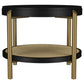 Arini 2-piece Round Coffee and End Table Set Black