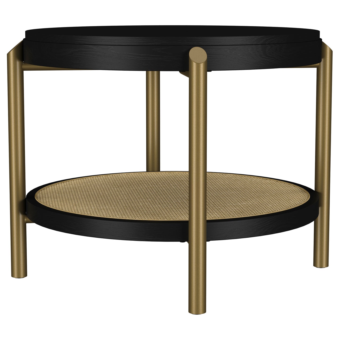 Arini 3-piece Round Coffee and End Table Set Black