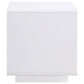 Paseo Square End Side Table White High Gloss