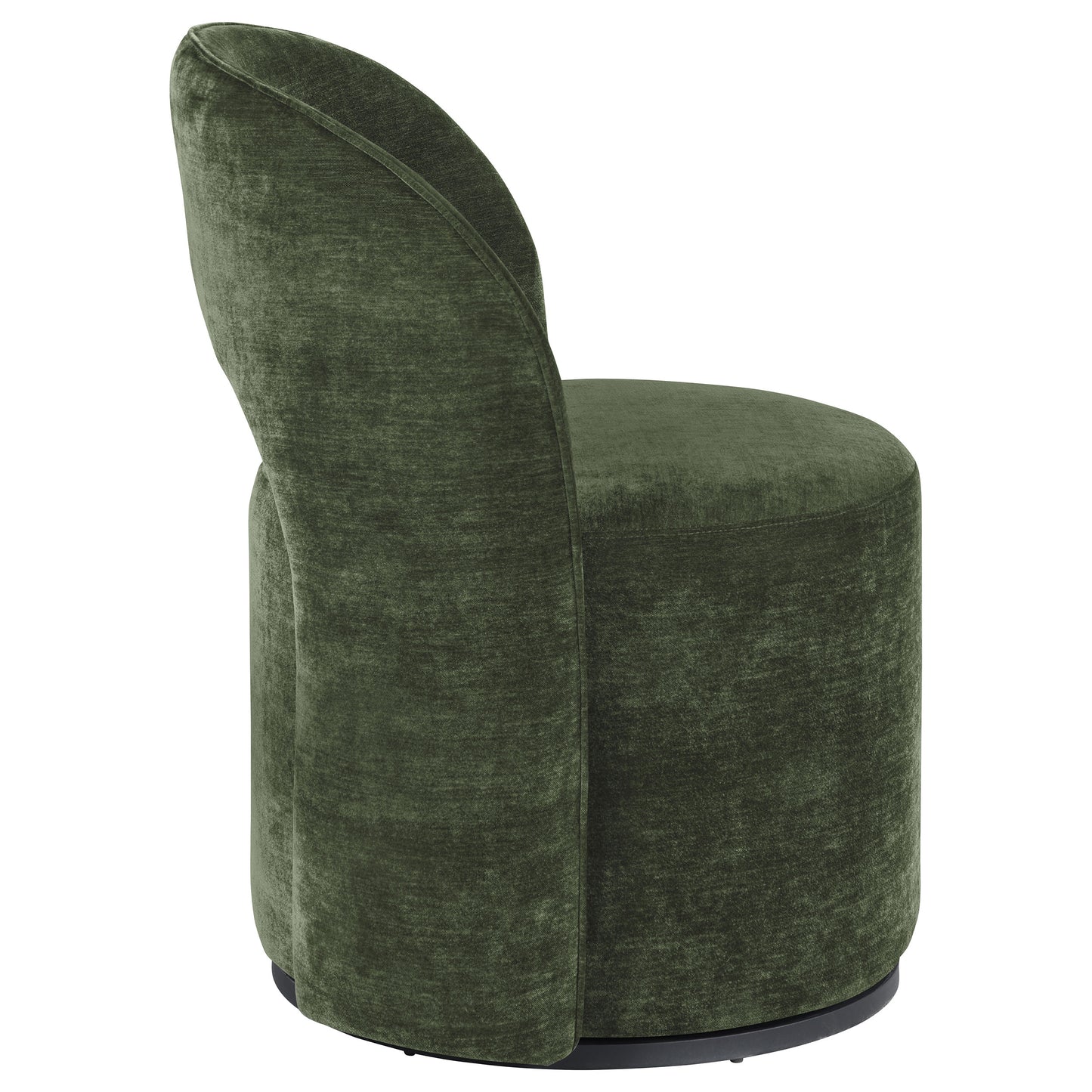 Harjo Velvet Upholstered Swivel Accent Chair Olive Green