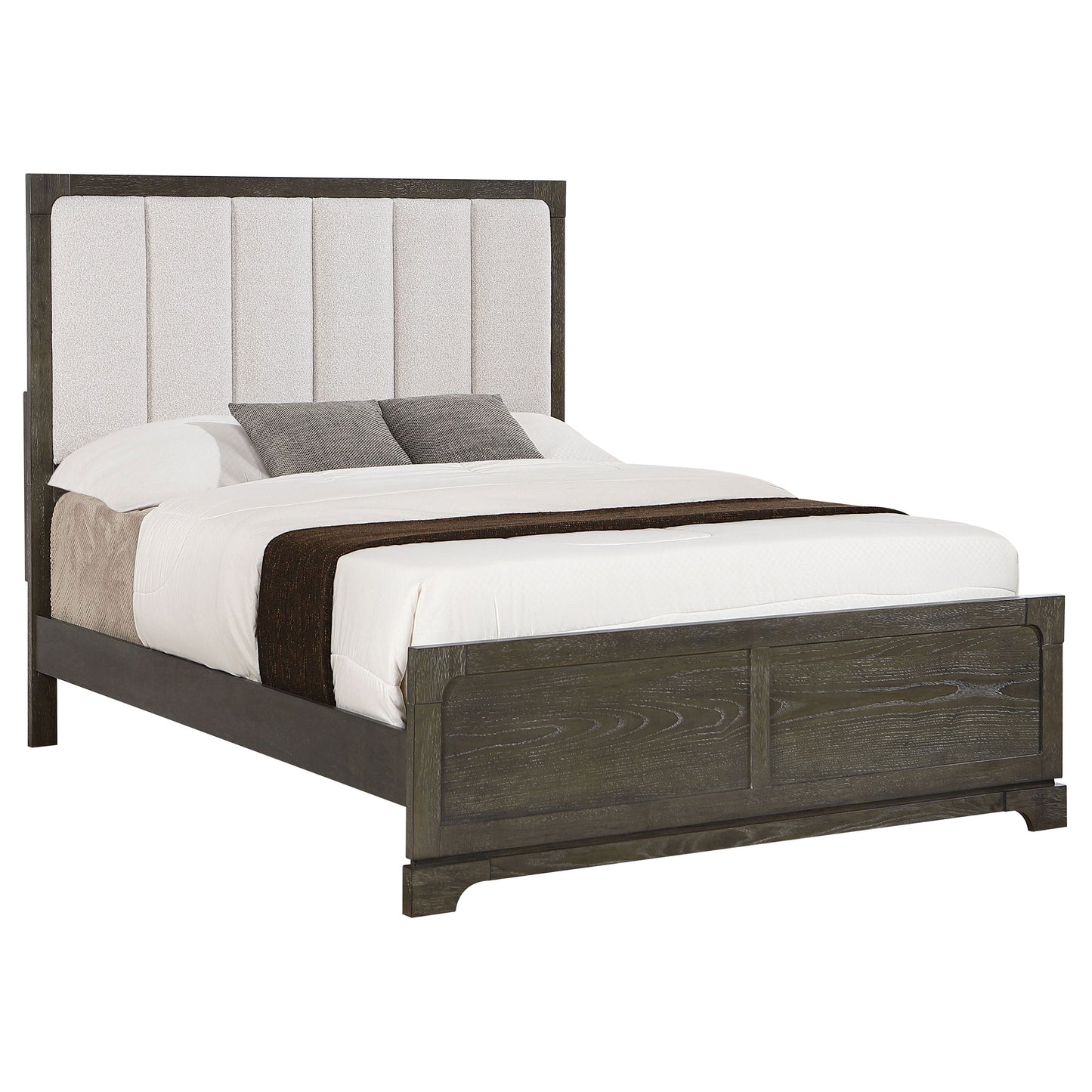 Gran Park 59-inch Queen Panel Bed Dark Cocoa