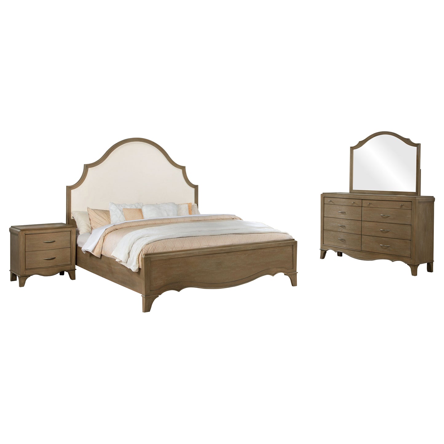 Revello 4-piece Queen Bedroom Set Washed Mango