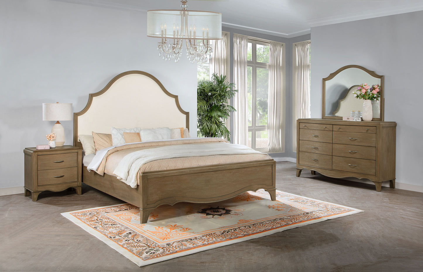 Revello 4-piece Queen Bedroom Set Washed Mango
