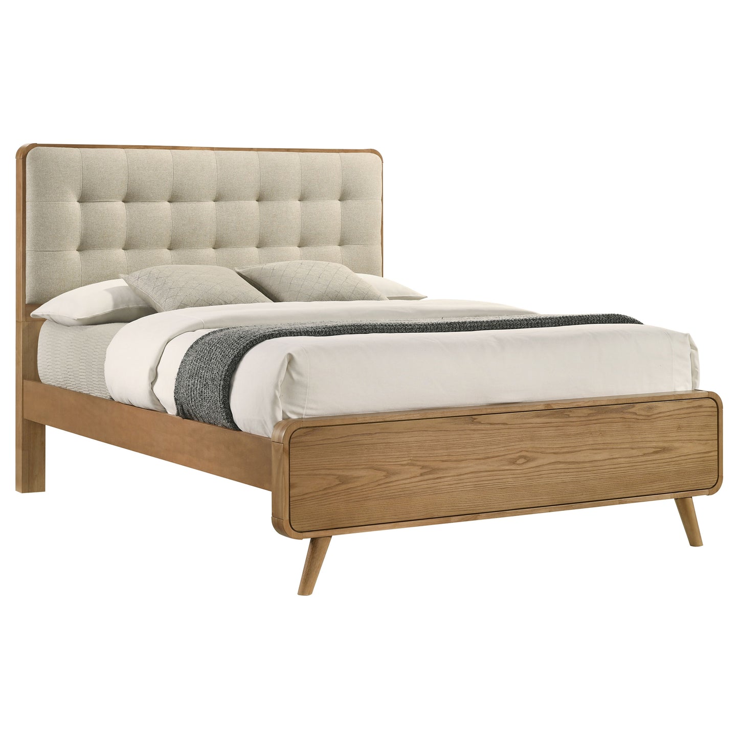 Robyn Wood California King Platform Bed Light Ash