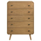 Robyn 5-drawer Bedroom Chest of Drawers Light Ash