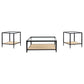 Amherst 3-piece Coffee and End Table Set Black
