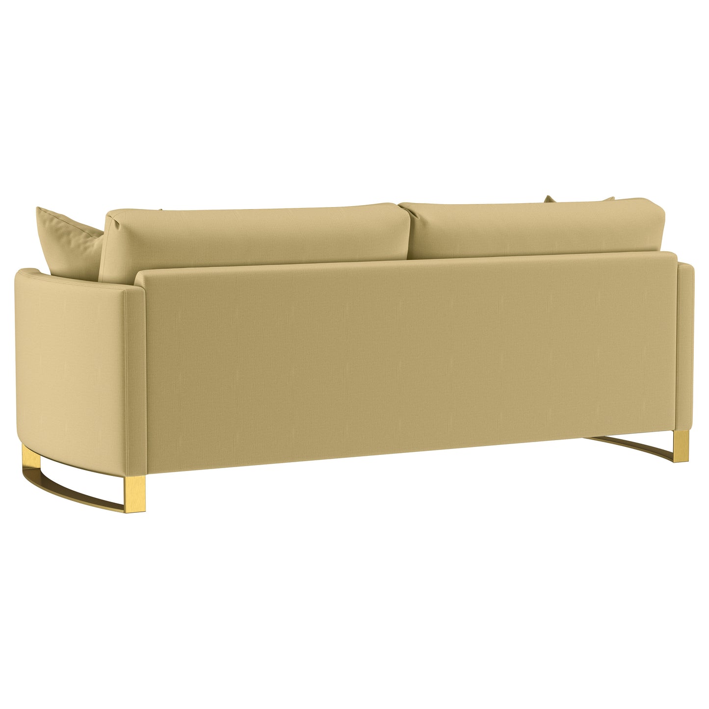 Corliss Upholstered Curved Track Arm Sofa Camel