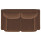 Selma Velvet Upholstered Crescent Arm Loveseat Rust
