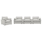 Collins Upholstered Power Recliner Chair Grey