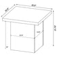 Devar 2-piece Square Coffee and End Table Set Mango