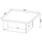 Devar 2-piece Square Coffee and End Table Set Mango