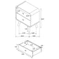 Robyn 4-piece California King Bedroom Set Light Ash