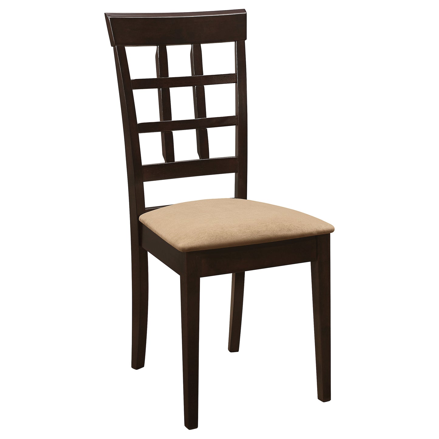 Gabriel Lattice Back Dining Side Chair Cappuccino (Set of 2)