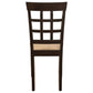 Gabriel Lattice Back Dining Side Chair Cappuccino (Set of 2)