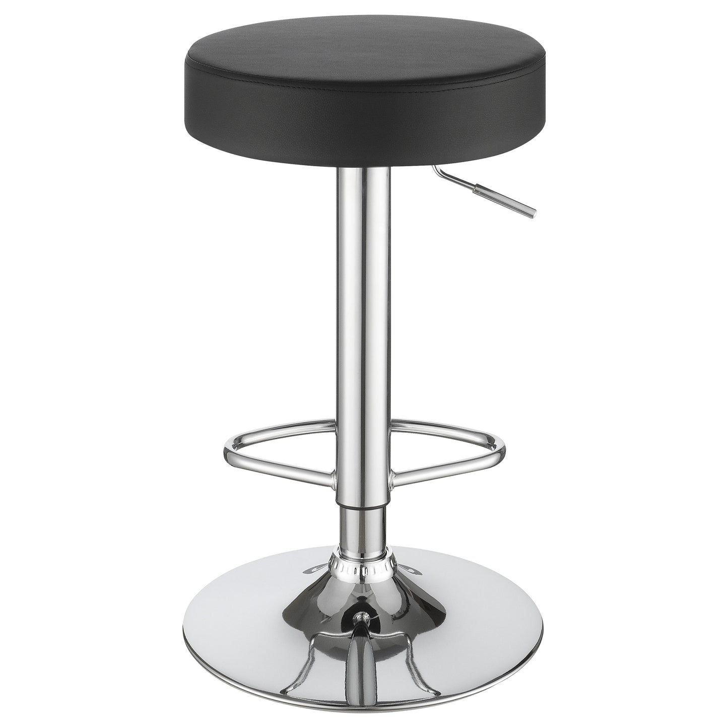 Ramses 29" Adjustable Bar Stool Chrome and Black