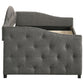 Sadie Upholstered Twin Daybed with Trundle Grey