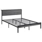 Ricky Metal Queen Panel Bed Grey