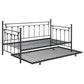 Nocus Metal Twin Daybed with Trundle Gunmetal