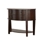 Diane 2-drawer Demilune Entryway Console Table Cappuccino