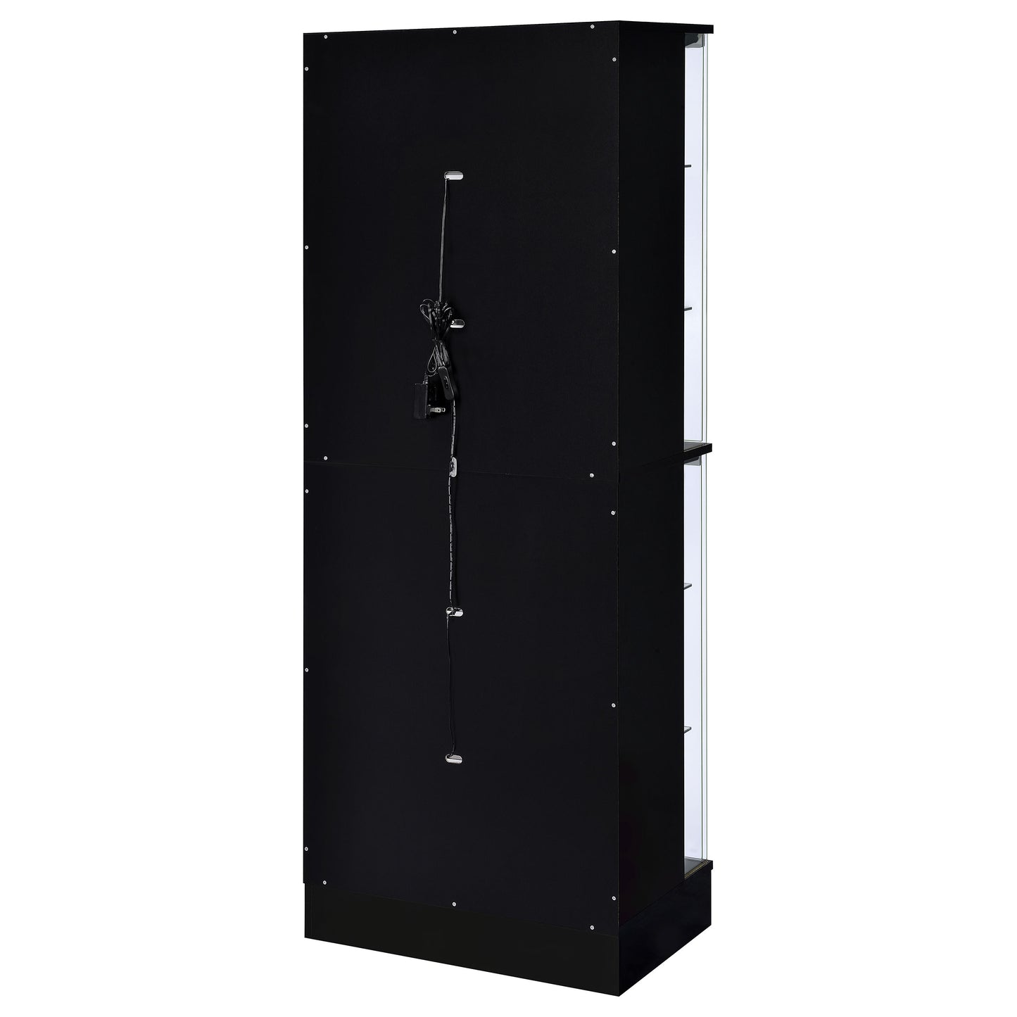 Cabra 4-door LED Curio Display Cabinet Black High Gloss